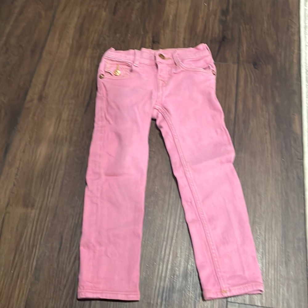 Kids size 4 True Religion jeans, pink